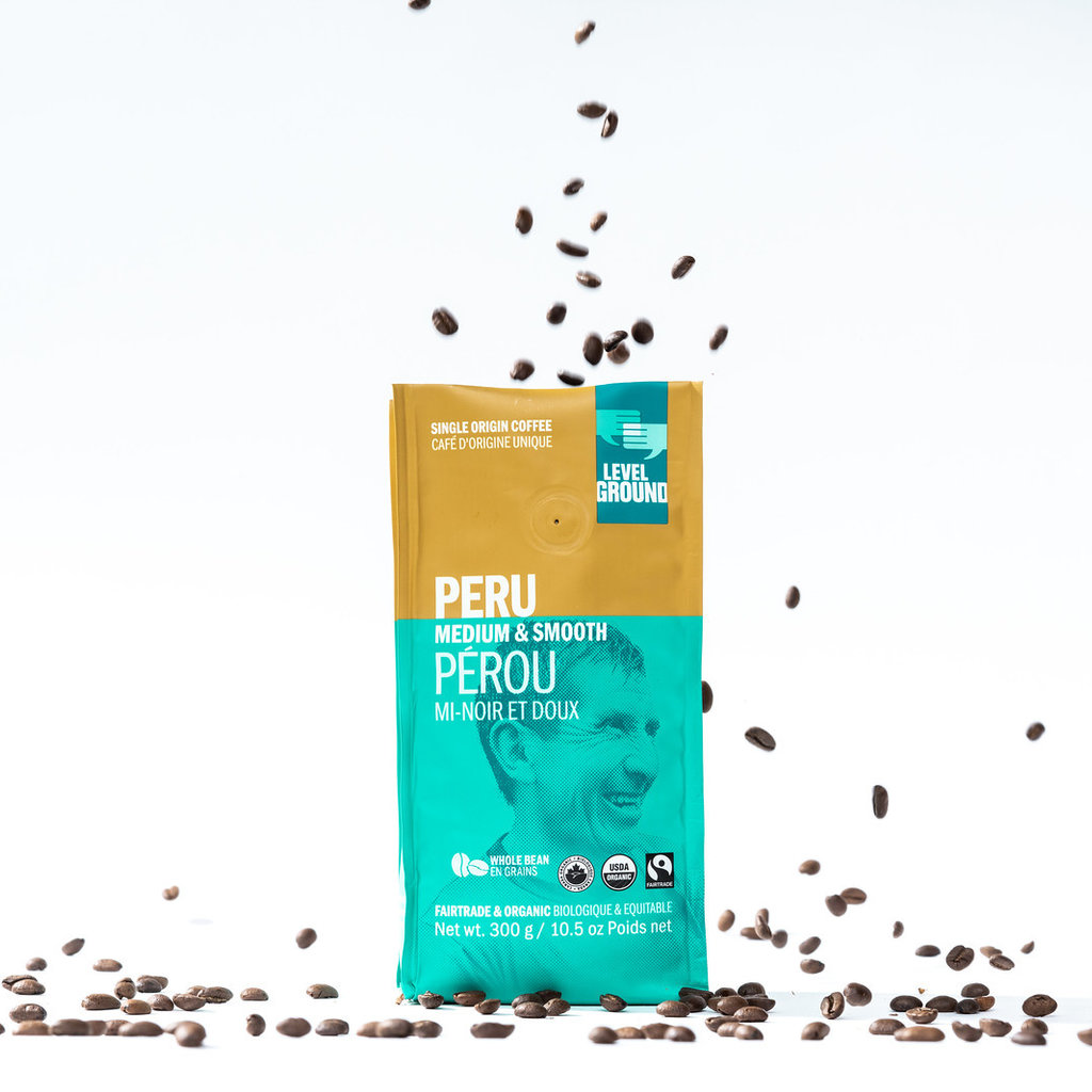 Level Ground Trading Peru Whole Bean Coffee 10.5 Oz