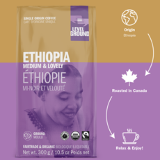 Level Ground Trading Ethiopia Ground Coffee 10.5 Oz