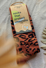 Conscious Step Socks That Protect Cheetahs: Brown