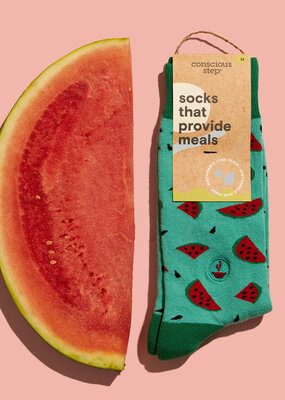 Conscious Step Socks that Provide Meals: Watermelons