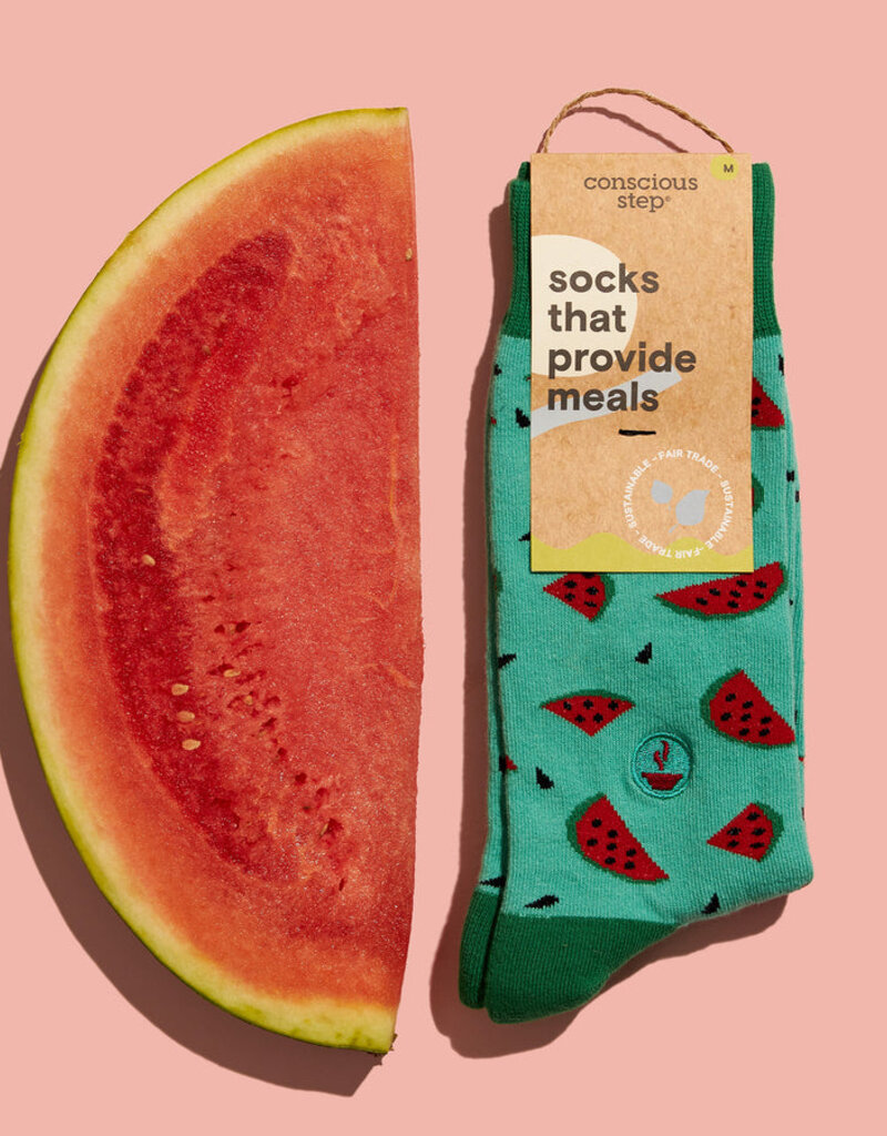 Conscious Step Socks that Provide Meals: Watermelons