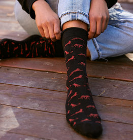 Conscious Step Socks that Protect Cheetahs: Black