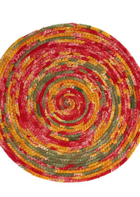 Ten Thousand Villages Recycled Sari Round Placemat