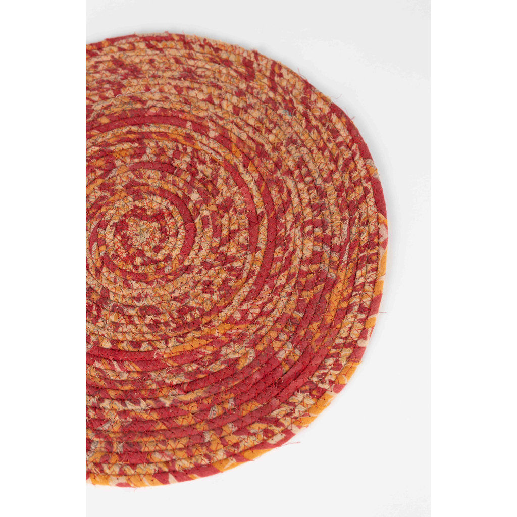 Ten Thousand Villages Recycled Sari Round Placemat