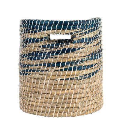 Ten Thousand Villages Seaside Kaisa Grass Basket 12''