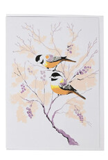 Ten Thousand Villages Chickadee Pair Card