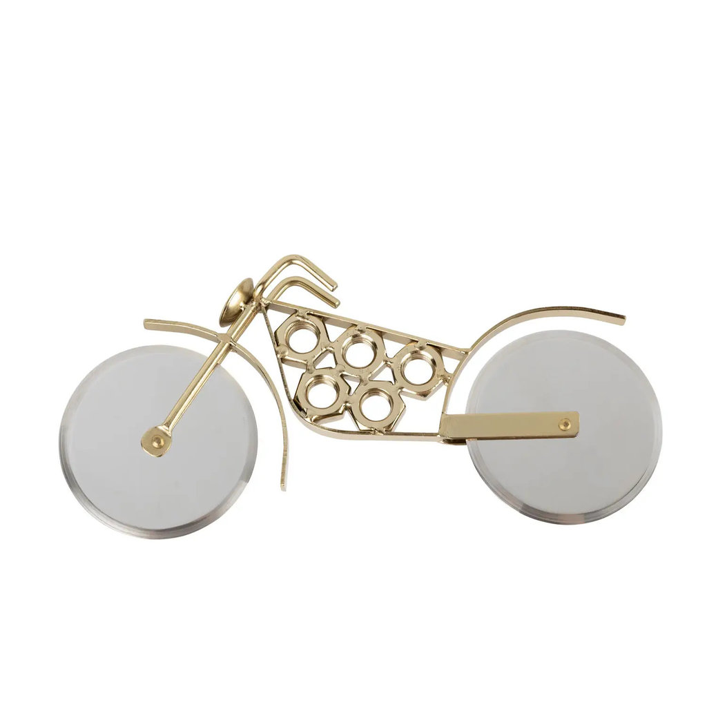 Ten Thousand Villages Motorcycle Pizza Cutter
