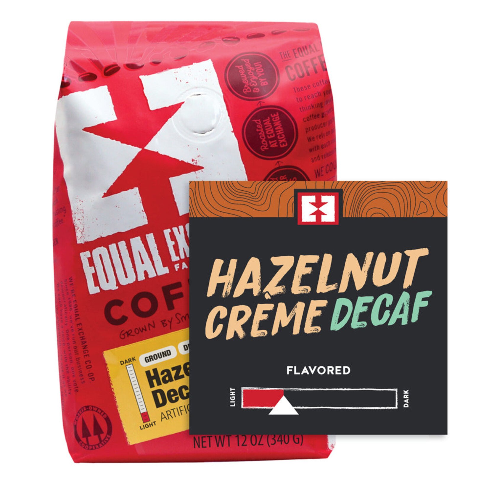 Equal Exchange Hazelnut Creme DECAF Coffee Drip Grind