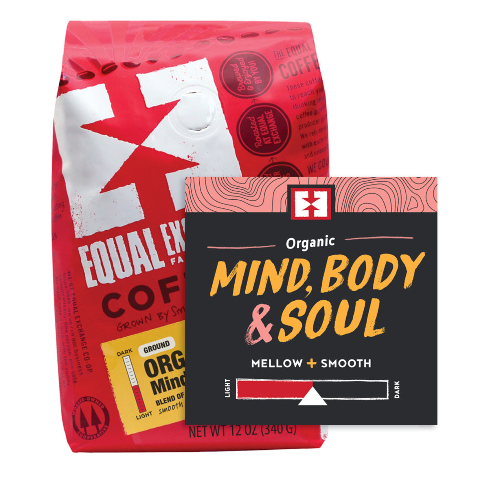 Equal Exchange Mind, Body, Soul Whole Bean Coffee