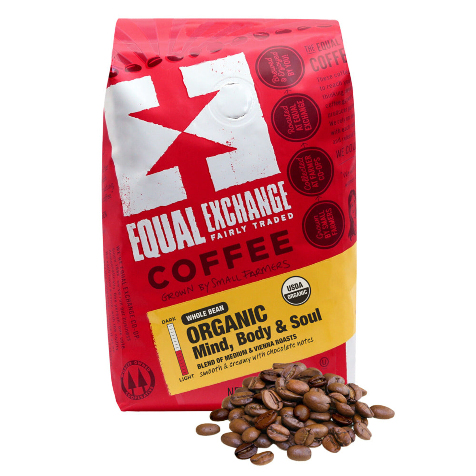 Equal Exchange Mind, Body, Soul Whole Bean Coffee