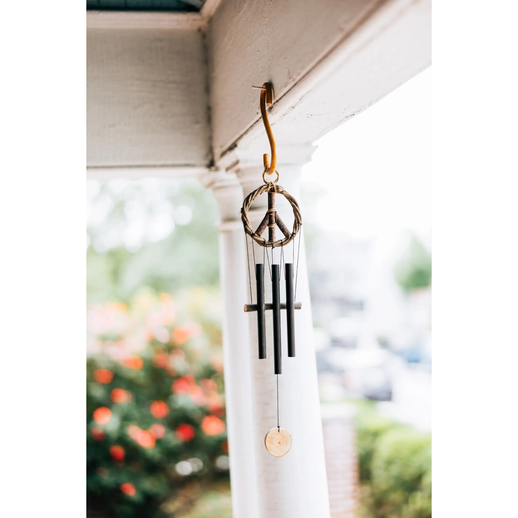 Ten Thousand Villages Peace Sign Wind Chime
