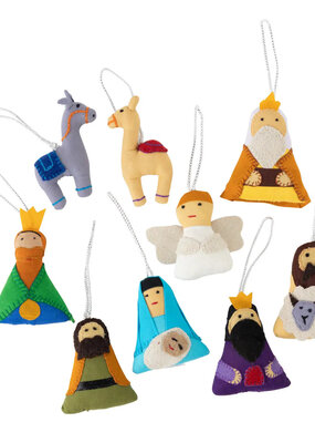 Ten Thousand Villages Nativity Ornament Set