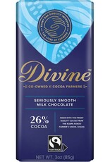Divine Chocolate Milk Chocolate Large Bar 3oz