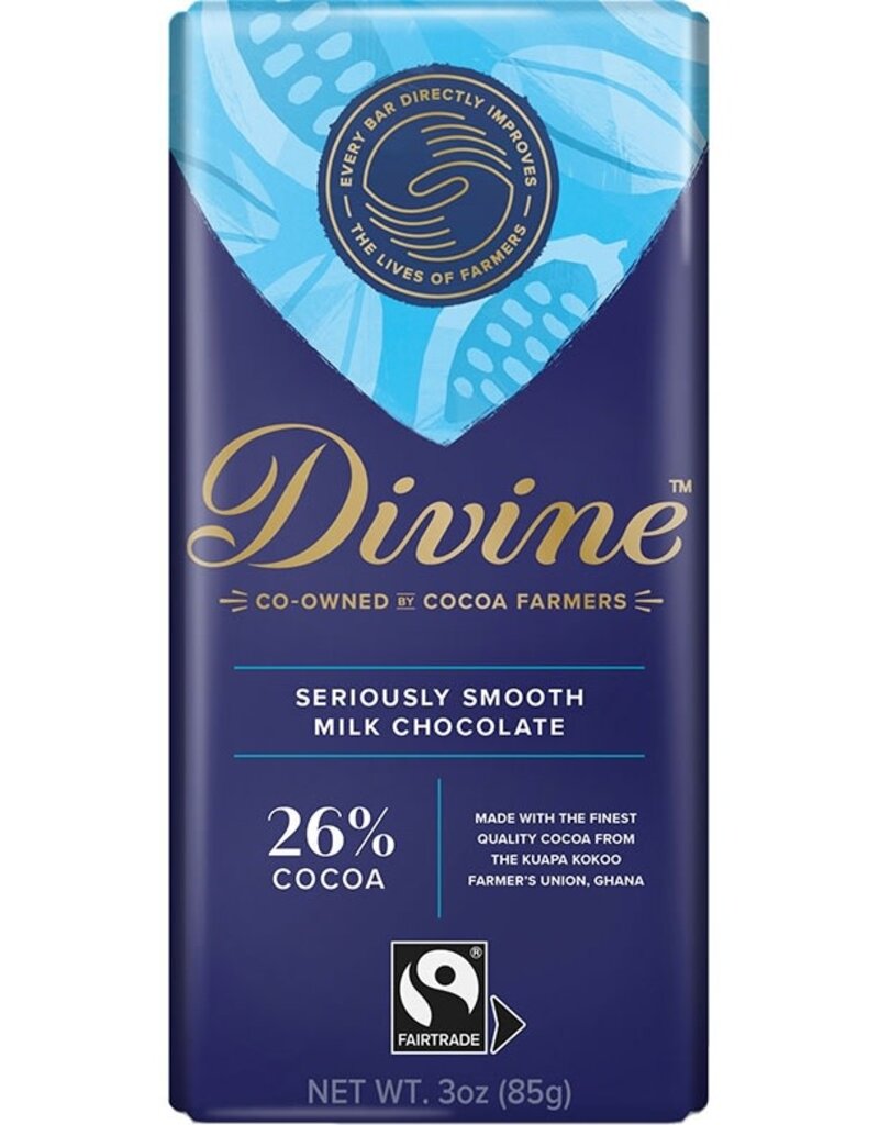 Divine Chocolate Milk Chocolate Large Bar 3oz