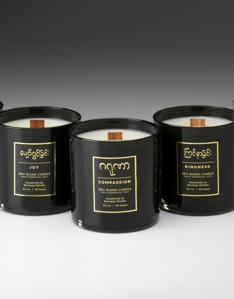 Prosperity Candle Burmese 8oz Candle: Compassion Sandalwood