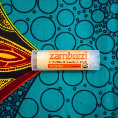 Sambah Naturals Organic Beeswax Lip Balm: Tangerine