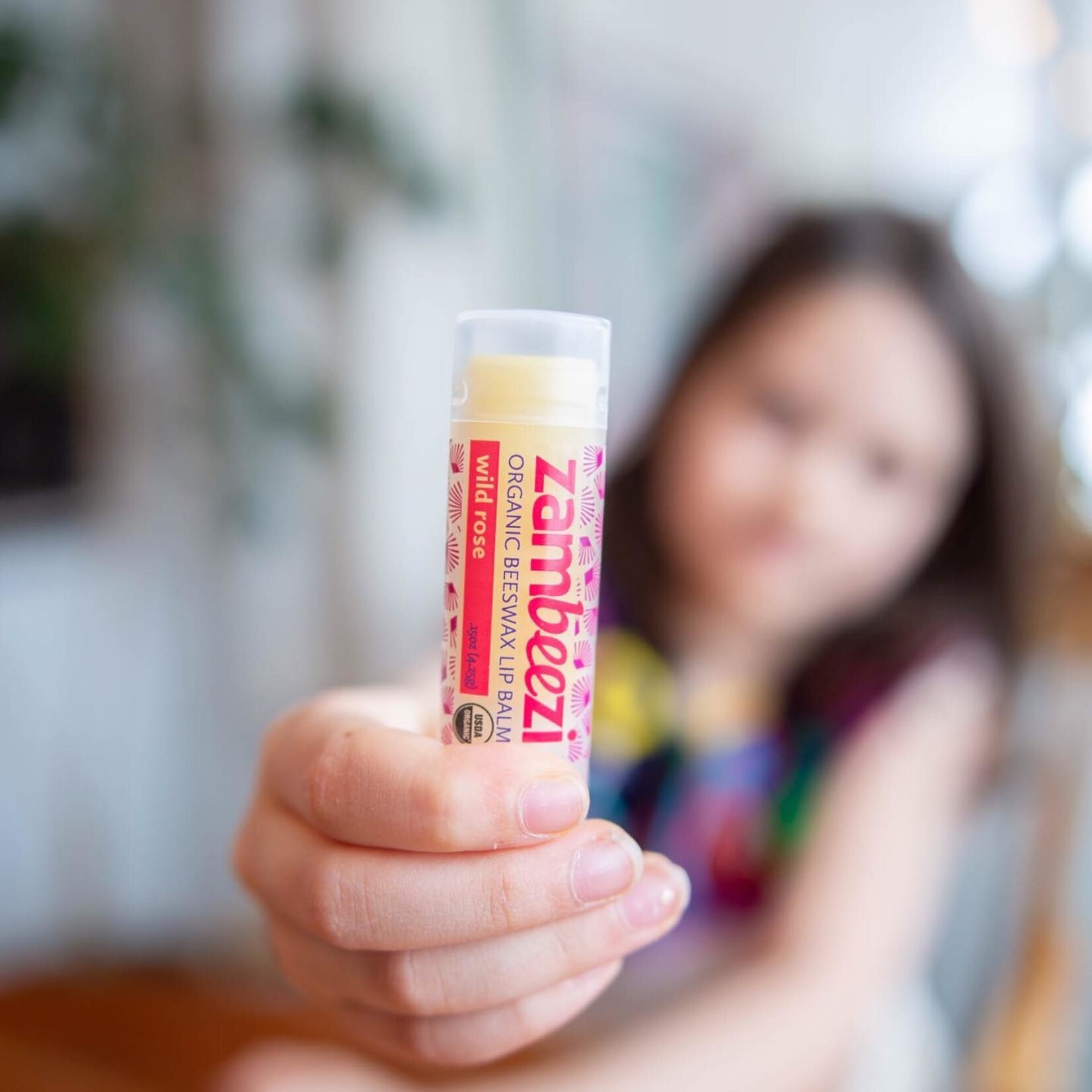Sambah Naturals Organic Beeswax Lip Balm: Wild Rose