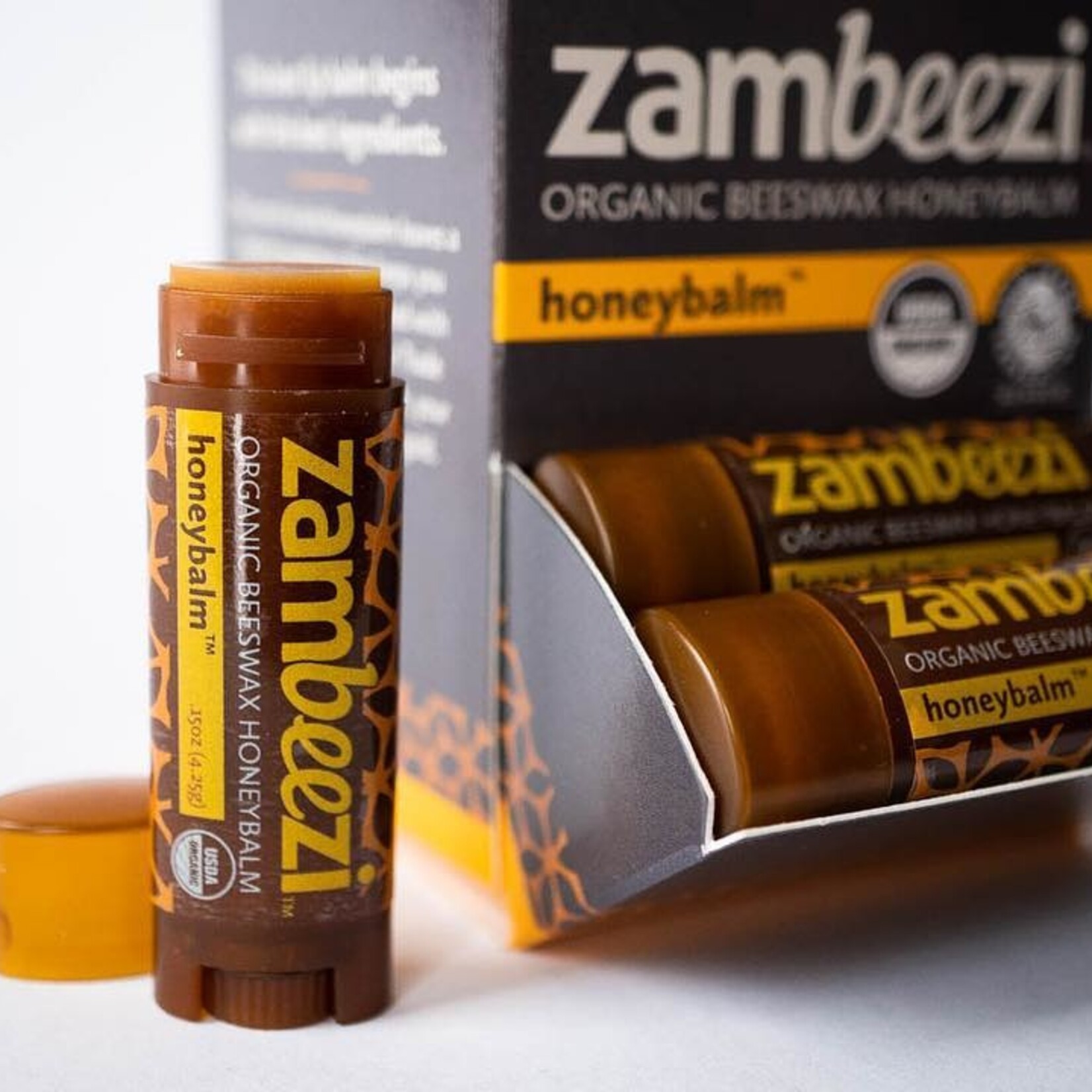 Sambah Naturals Organic Beeswax Lip Balm: Honey