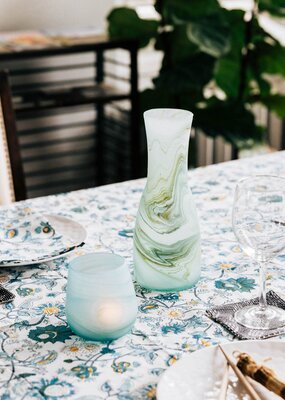 Ten Thousand Villages Oasis Phoenician Glass Carafe