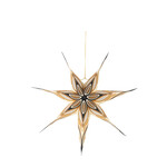 Ten Thousand Villages 3D Black & Gold Paper Star