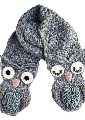 Andes Gifts Animal Winter Scarf: Owl