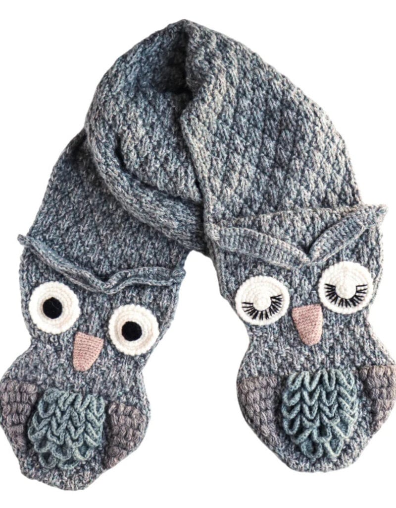 Andes Gifts Animal Winter Scarf: Owl