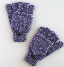 Andes Gifts Blended Knit Glittens: Lilac