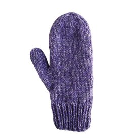 Andes Gifts Blended Knit Mittens: Lilac
