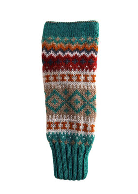 Andes Gifts Sierra Knit Arm Warmers: Teal