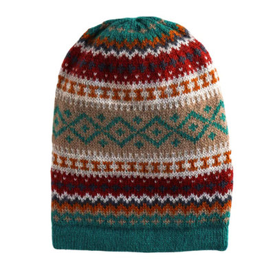 Andes Gifts Sierra Knit Hat: Teal