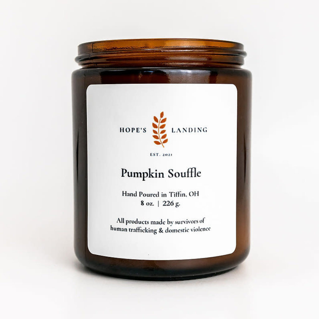 Hopes Landing Pumpkin Souffle Candle 8oz Jar