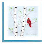 Quilling Card Cardinal Sympathy Quilling Card