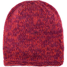 Andes Gifts Blended Knit Hat: Burgundy