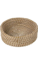 Ten Thousand Villages Kaisa Grass Round Basket 10"