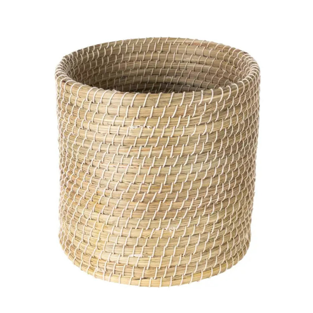 Ten Thousand Villages Kaisa Grass Cylinder Basket