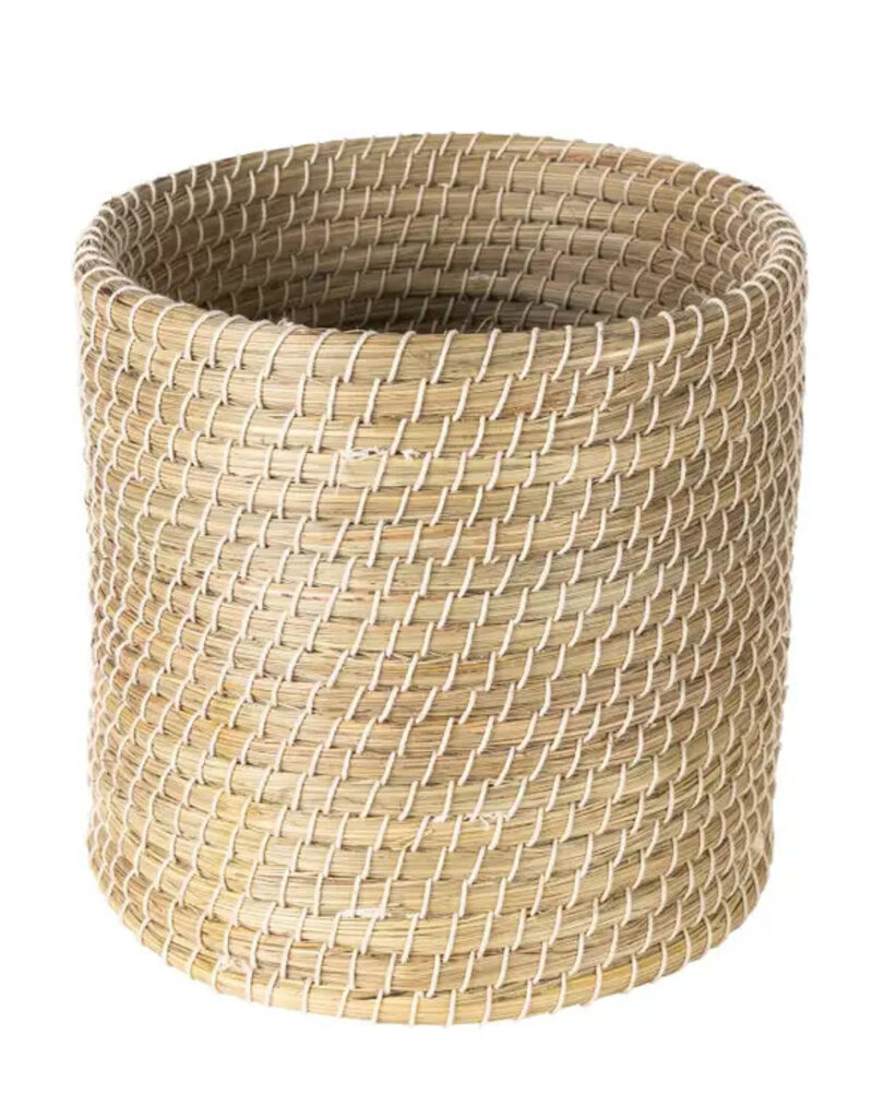 Ten Thousand Villages Kaisa Grass Cylinder Basket