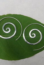 Women's Peace Collection Kekuatan Sterling Silver Spiral Earrings