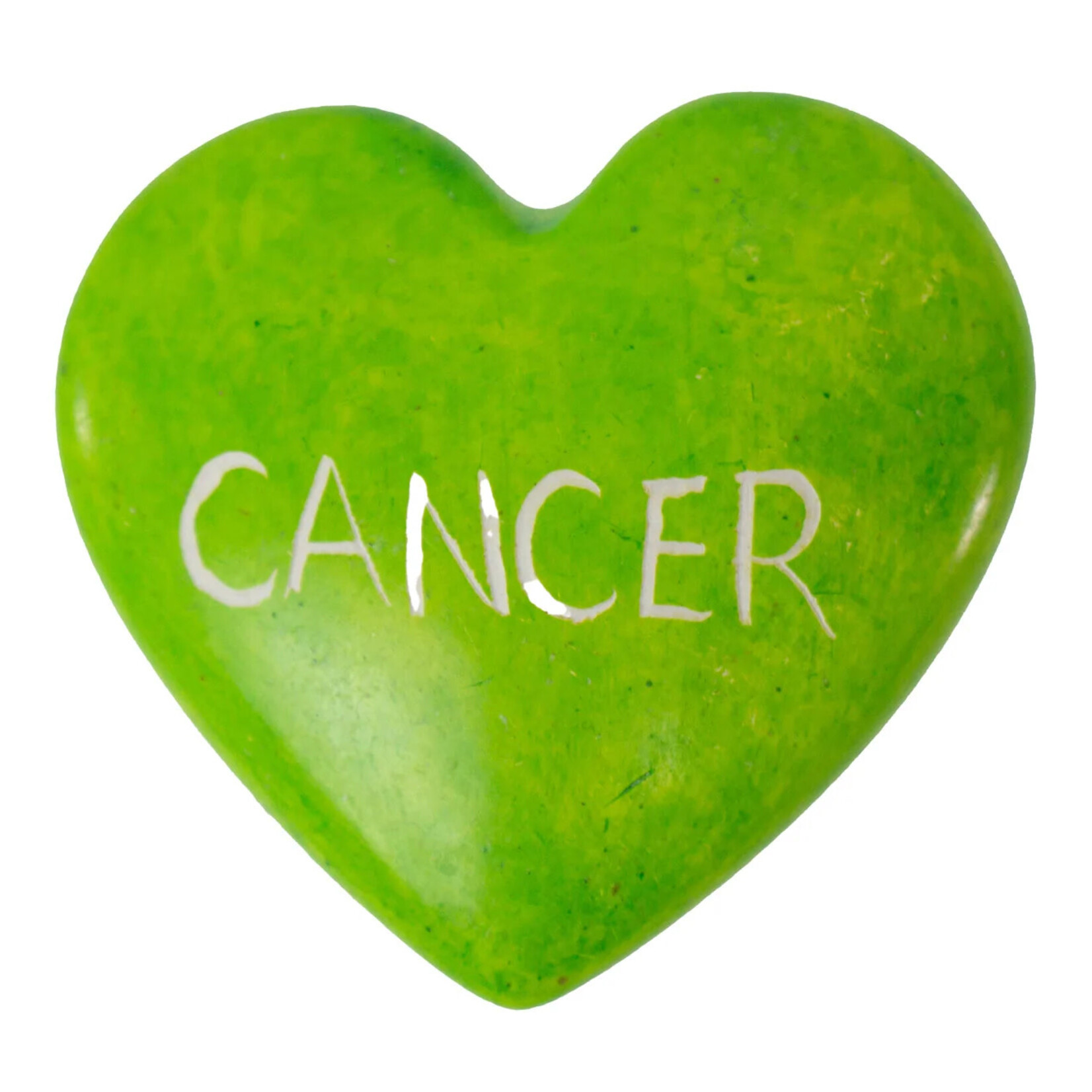 Global Crafts Zodiac Soapstone Heart Rock: Cancer
