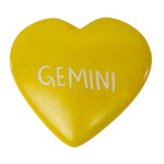 Global Crafts Zodiac Soapstone Heart Rock: Gemini