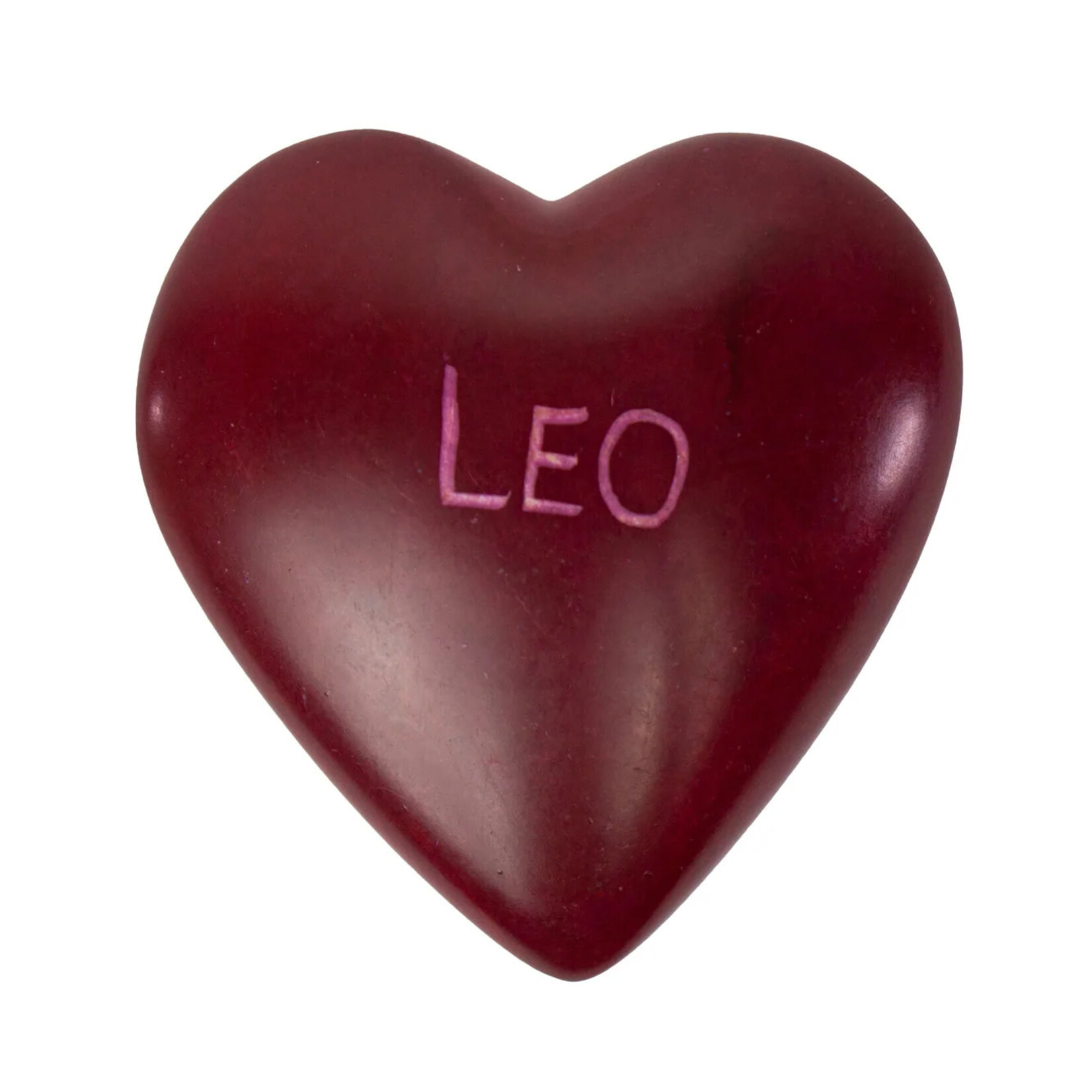 Global Crafts Zodiac Soapstone Heart Rock: Leo