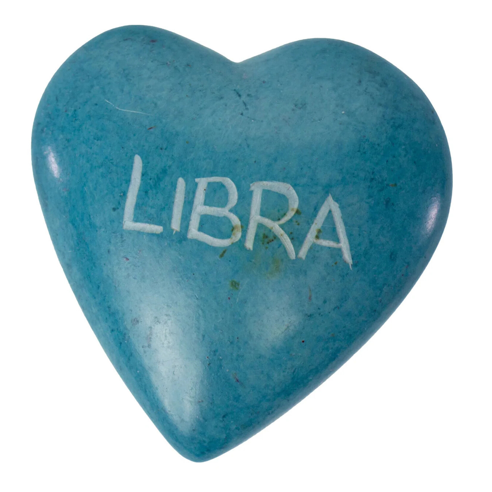 Global Crafts Zodiac Soapstone Heart Rock: Libra