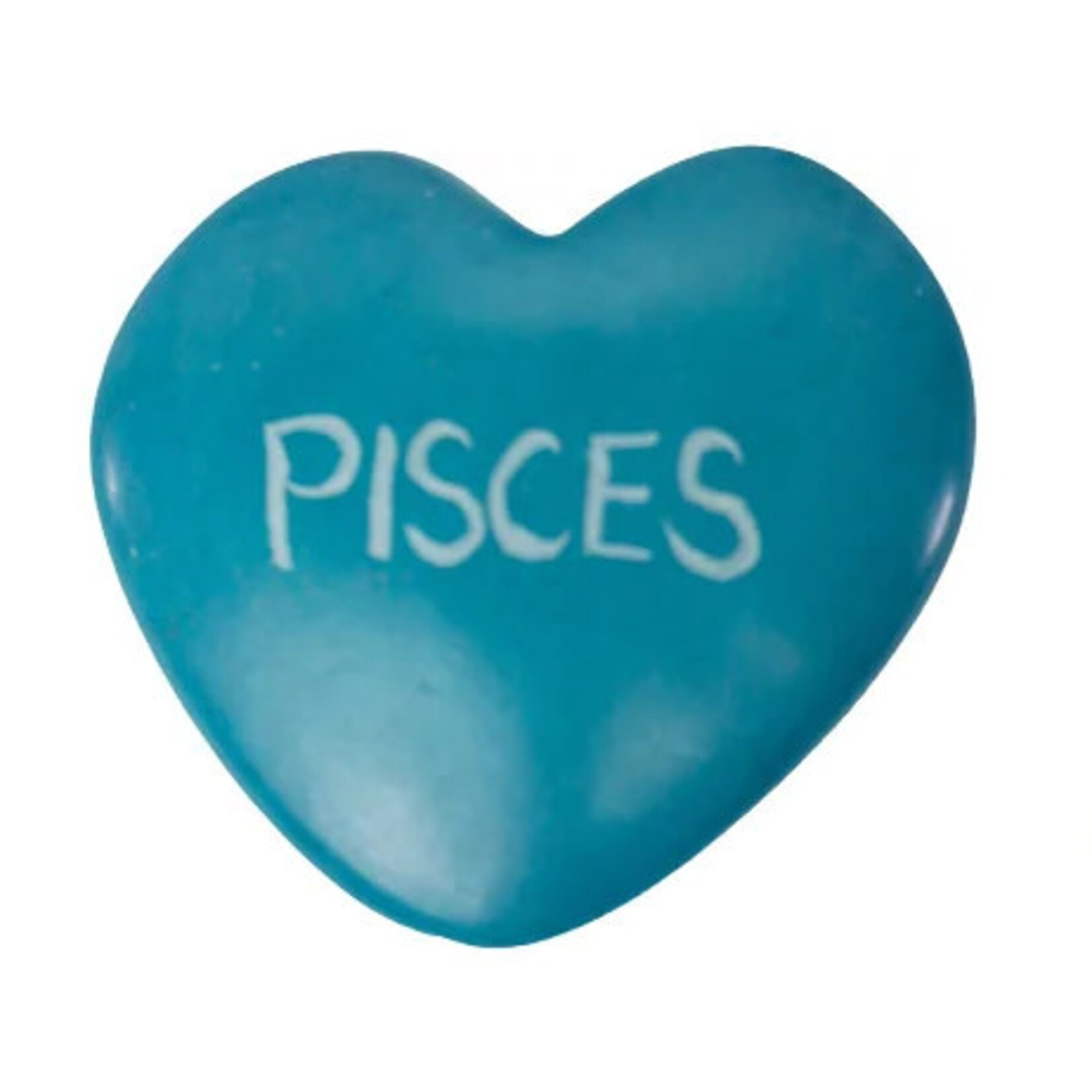 Global Crafts Zodiac Soapstone Heart Rock: Pisces