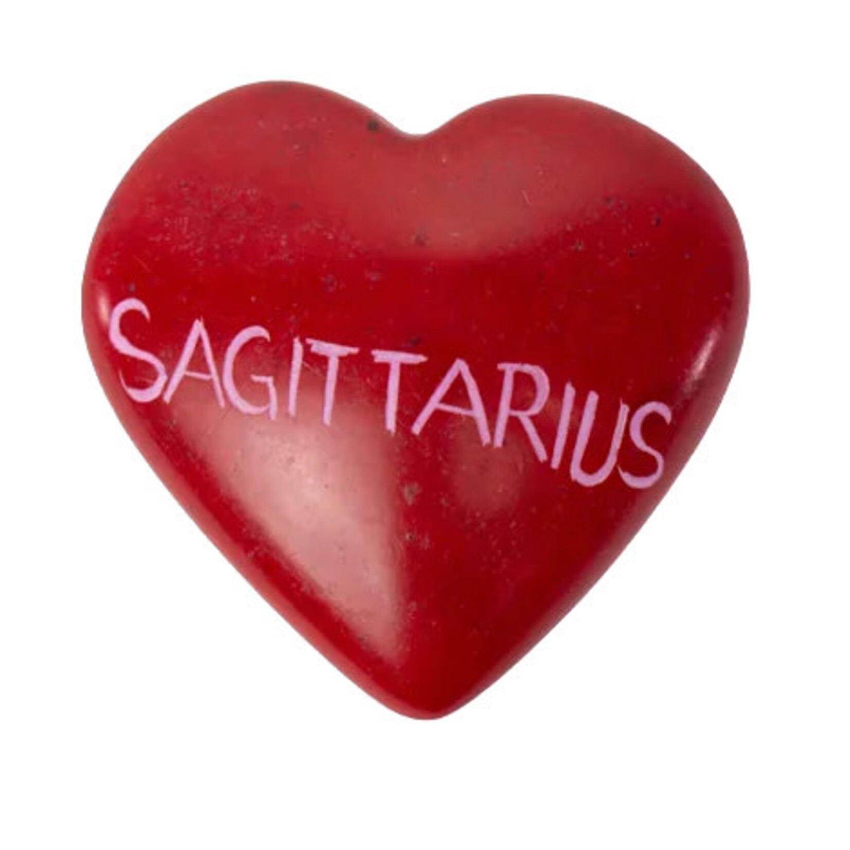 Global Crafts Zodiac Soapstone Heart Rock: Sagittarius