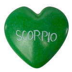 Global Crafts Zodiac Soapstone Heart Rock: Scorpio