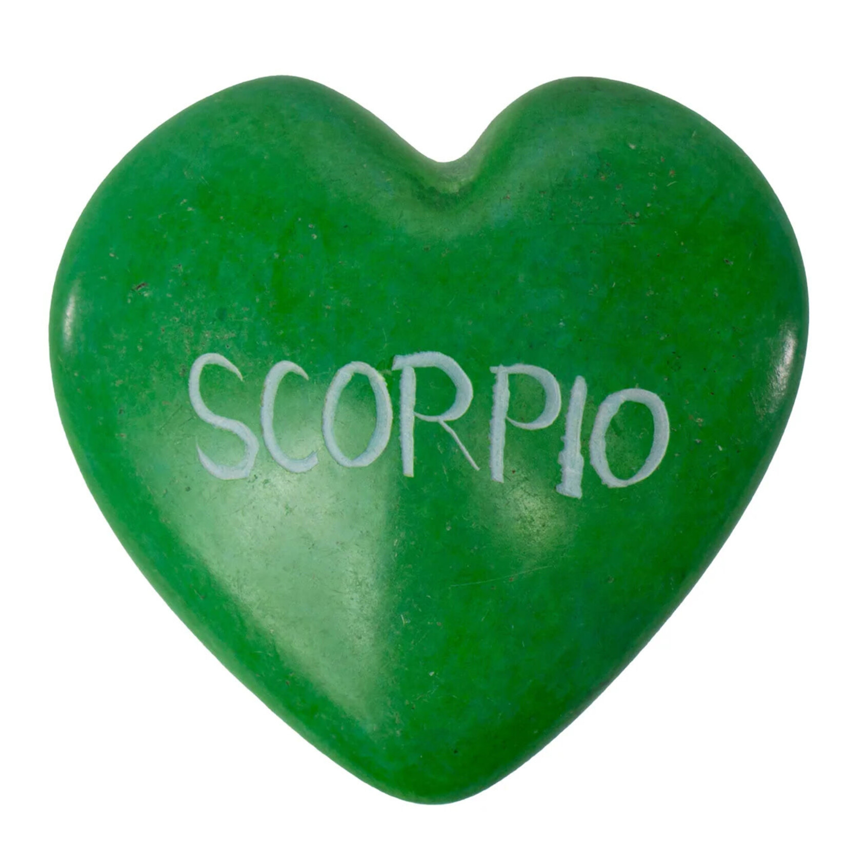 Global Crafts Zodiac Soapstone Heart Rock: Scorpio