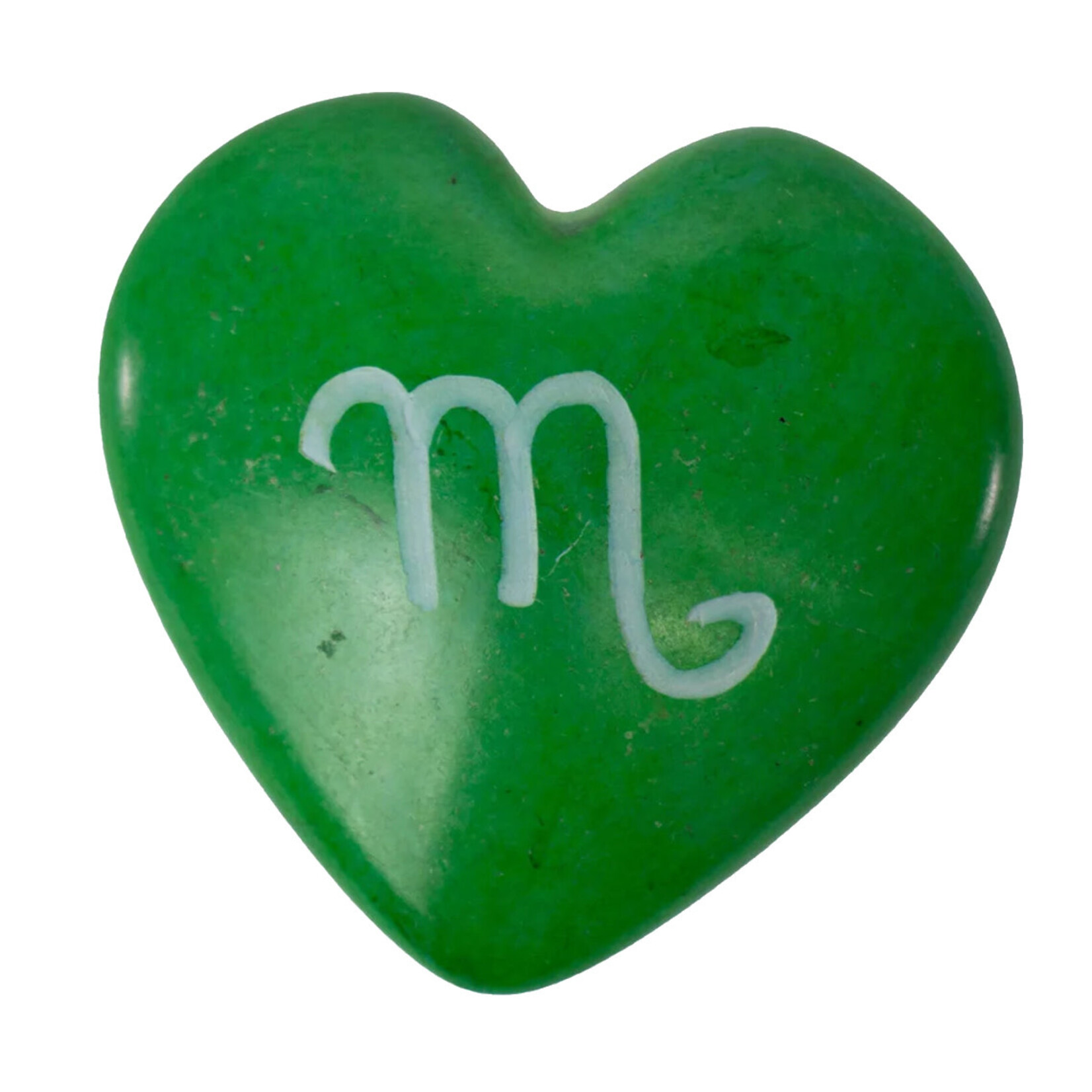 Global Crafts Zodiac Soapstone Heart Rock: Scorpio