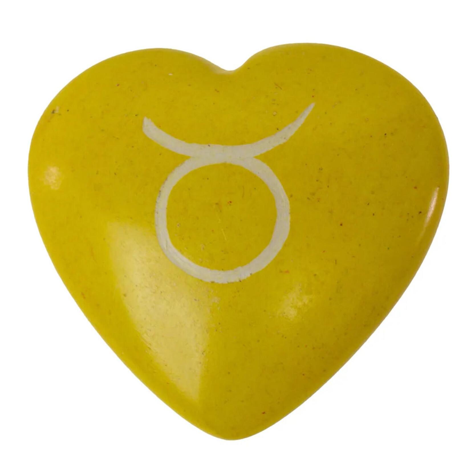Global Crafts Zodiac Soapstone Heart Rock: Taurus