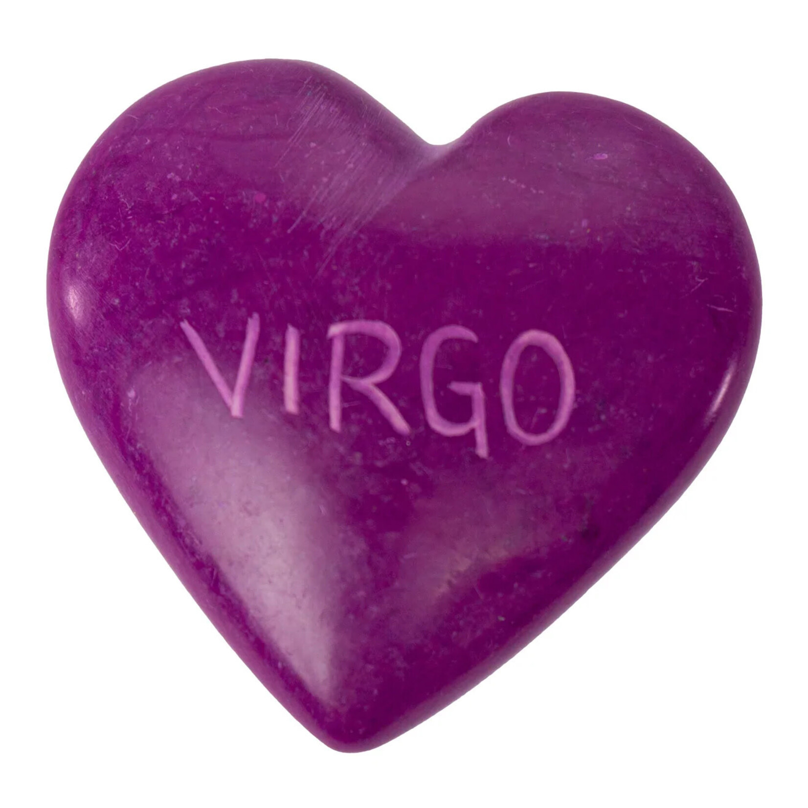 Global Crafts Zodiac Soapstone Heart Rock: Virgo