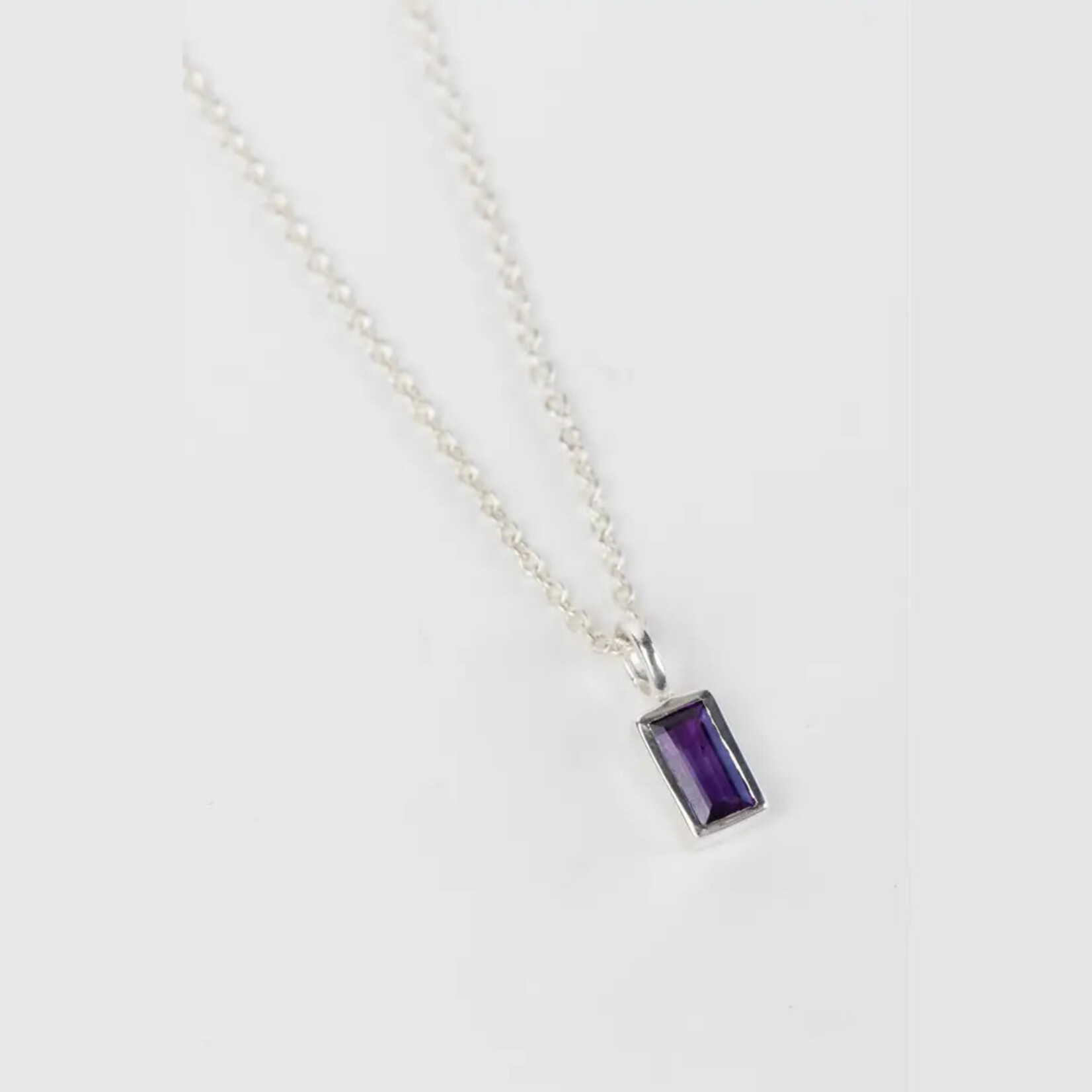 Ten Thousand Villages Silver Amethyst Necklace