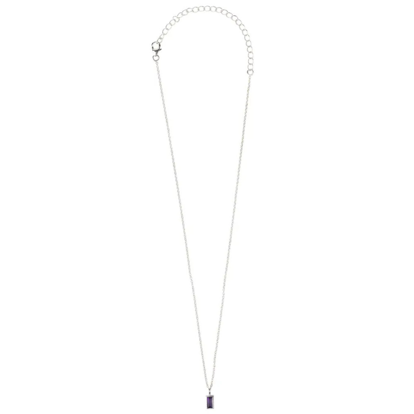 Ten Thousand Villages Silver Amethyst Necklace